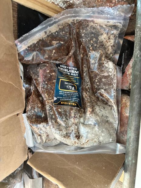 Ensystex Requiem termite bait, the chlorfluazuron matrix used for colony elimination