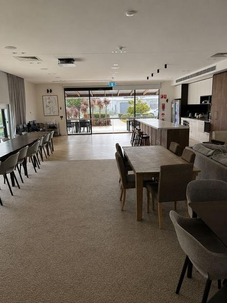 Hospitality dining room maintained on a scheduled program